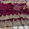 Ahana2 Pure Fandy Chiffon Sequence Zari Work Saree
